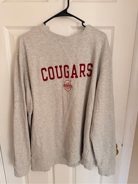 College of Charleston Cougars Light Gray Crewneck Sweatshirt